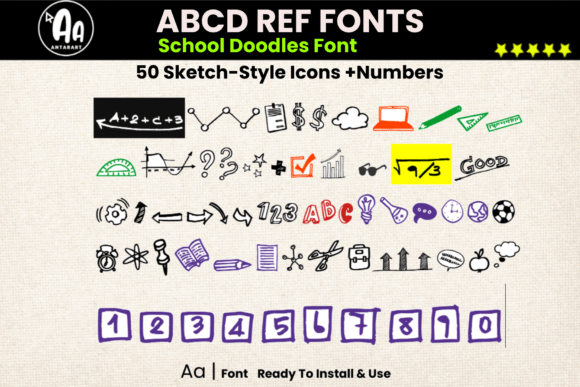 Abcd Ref School Icons: A Playful Font for Campaign Clarity
