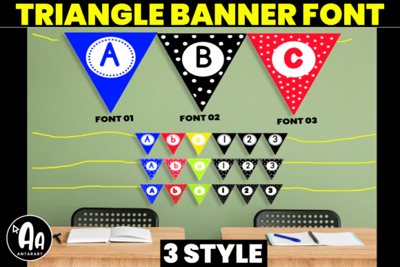Abcd Ref Triangle Banner3: A Playful Typeface for Editorial Design