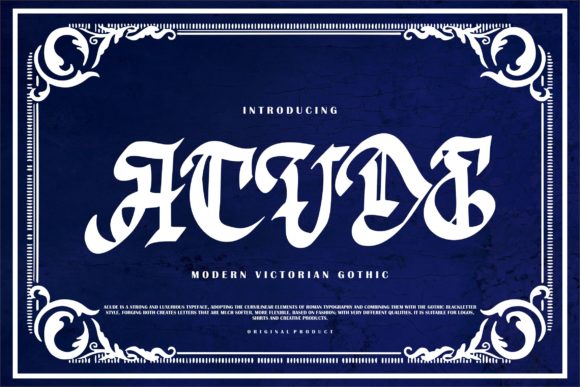 Acude: A Bold Blackletter Font for Modern Web Design