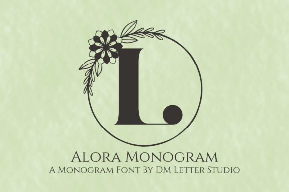 Alora Monogram: The Perfect Decorative Font for Handmade Brands