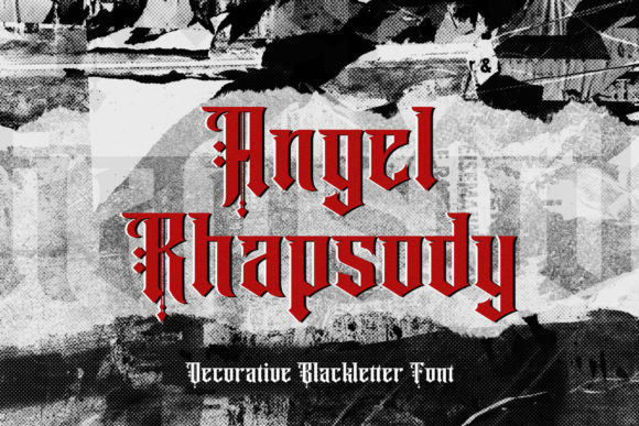 Angel Rhapsody: A Bold Blackletter Typeface for Web Design