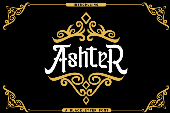 AshteR: A Bold Blackletter Font for Branding