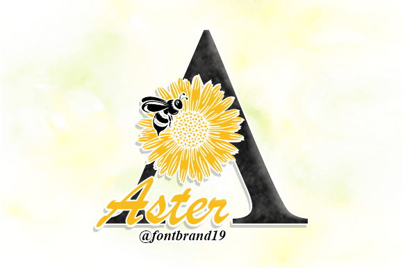 Aster Flower Monogram: A Decorative Typeface for Editorial Design