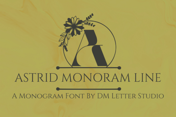Astrid Monogram Line: The Perfect Font for Branding