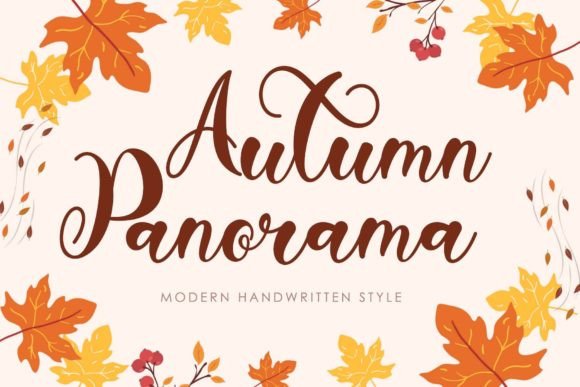 Autumn Panorama: A Handwritten Font for Authentic Branding