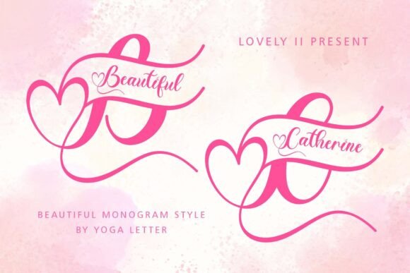 Beautiful Catherine Monogram: A Handwritten Typeface for Editors