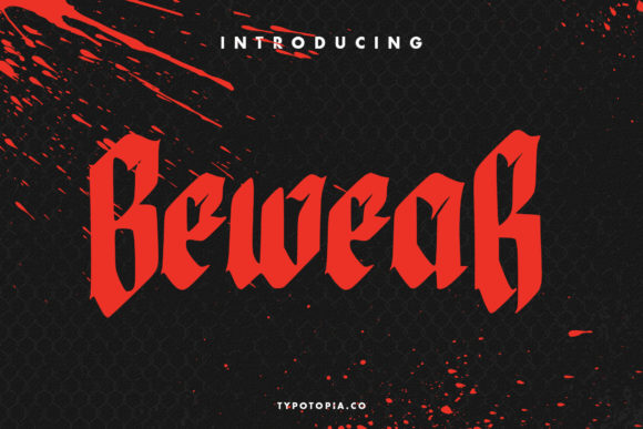 Bewear Review: A Bold Blackletter for Modern Branding