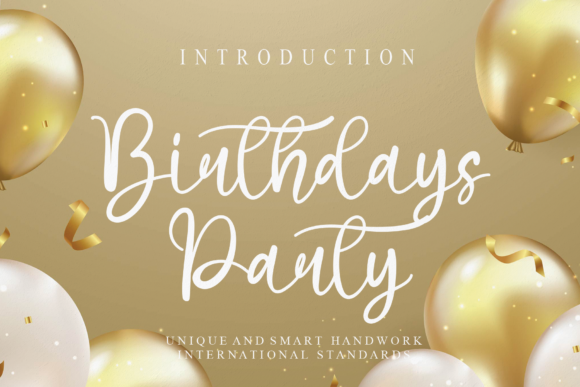 Birthdays Party: A Handwritten Font for Makers
