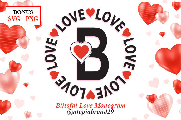 Blissful Love Monogram: A Charming Typeface for Branding