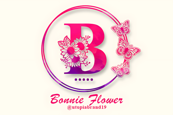 Bonnie Flower Monogram: A Floral Typeface Review for Branding