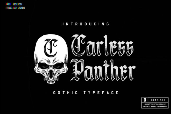 Carless Panther: A Bold Blackletter Font for Modern Editorial Design