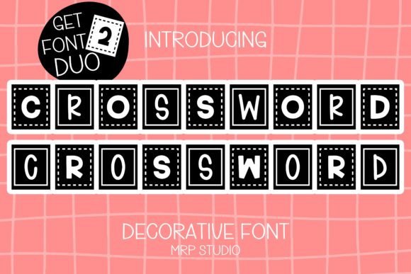 Crossword Font: A Playful Typeface for Small Business Branding