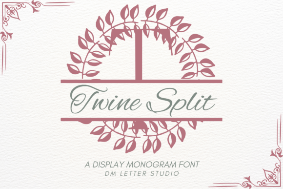 Designing Rustic Brands with Twine Split Monogram Font