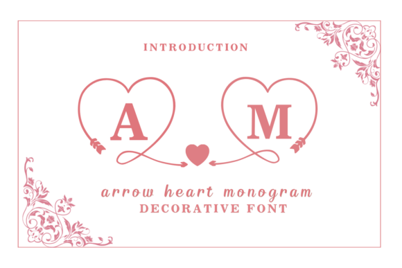 Designing with Arrow Heart Monogram: A Decorative Font for Branding