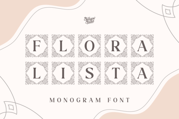 Floralista Monogram: A Decorative Font for Elegant Branding