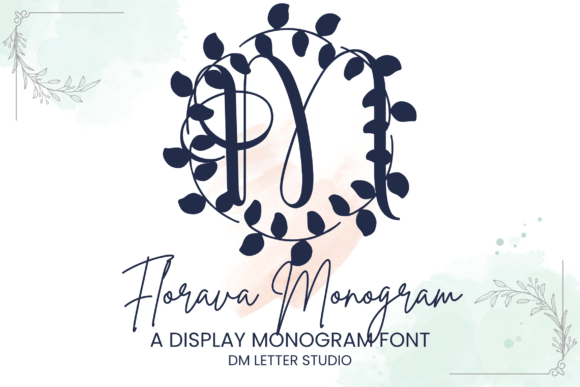Florava Monogram: A Soft Serif Typeface for Editorial Design