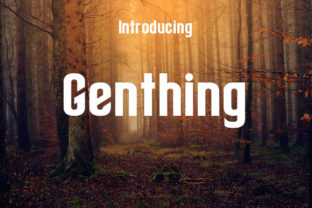 Genthing: A Minimalist Blackletter Typeface for Editorial Design