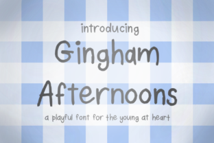 Gingham Afternoons: A Playful Script Font for Editorial Design