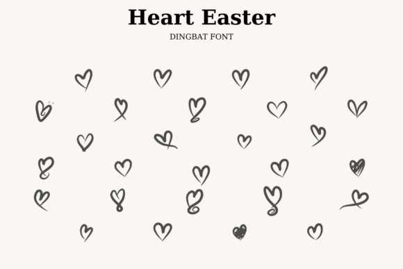 Heart Easter Font: A Designer's Take on Love Line Branding