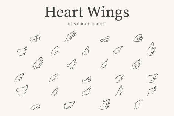 Heart Wings: The Dingbat Font for Scroll-Stopping Love Graphics