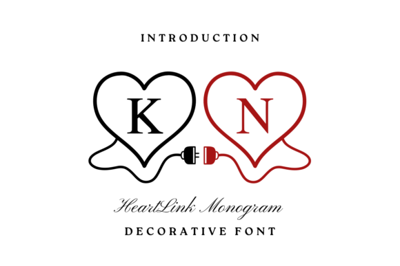 Heartlink Monogram: A Decorative Typeface for Digital Brands
