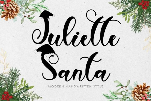 Juliette Santa: A Handwritten Typeface for Festive Web Design
