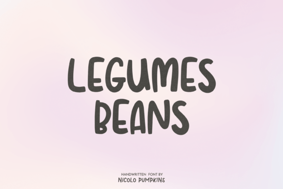 Legumes Beans Font Review for Social Campaigns