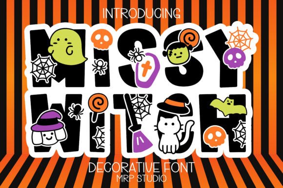 Missy Witch: A Spooky Decorative Font for Editorial Design
