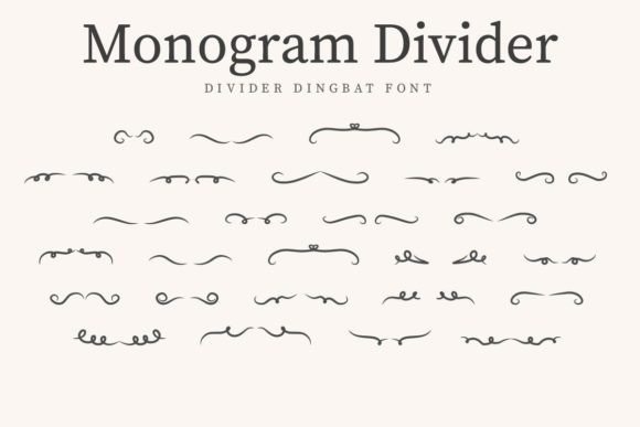 Monogram Divider: A Strategic Typeface for Web Layouts