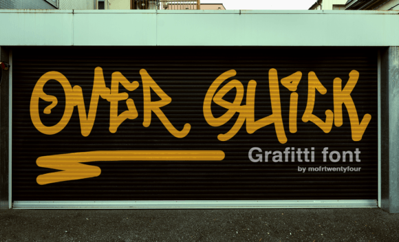 Over Quick Font Review: A Graffiti-Style Typeface for Bold Campaigns