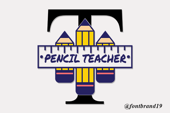 Pencil Teacher Monogram: The Display Font for Scroll-Stopping Branding