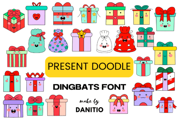 Present Doodle: A Festive Typeface for Holiday Branding