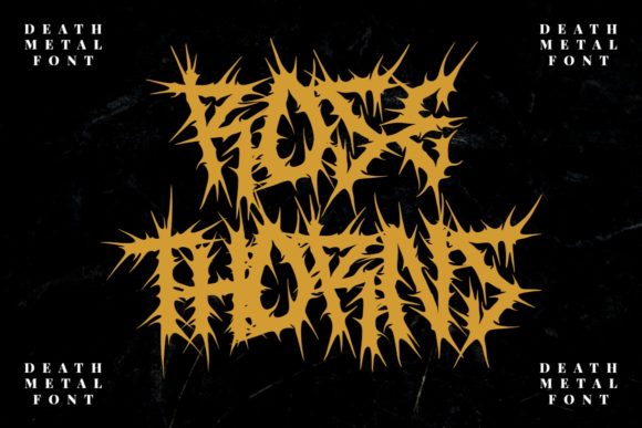 Rose Thorns: A Bold Blackletter Typeface for Editorial Impact