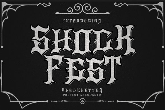 Shock Fest Font: A Bold Blackletter for Campaigns