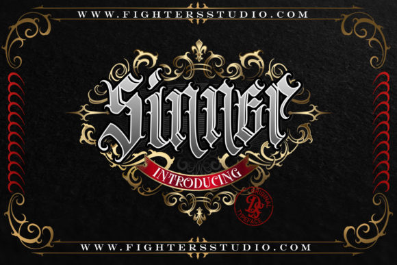 Sinner: A Bold Blackletter Typeface for Editorial Design
