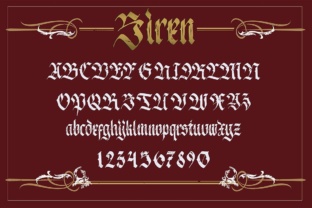 Siren Font Review: Elevating Small Business Branding with Blackletter