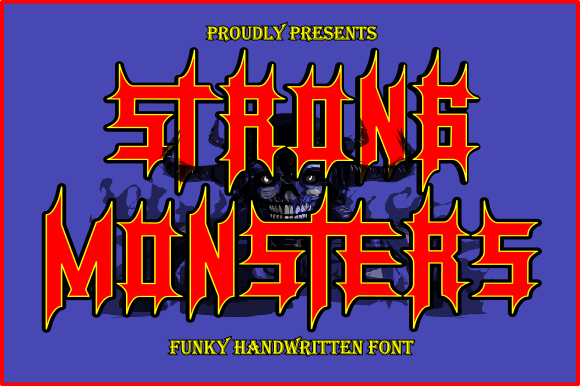 Strong Monsters: A Bold Blackletter Font for Modern Brands