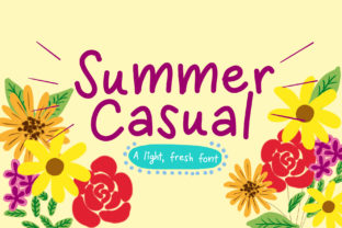Summer Casual: A Handwritten Font for Makers