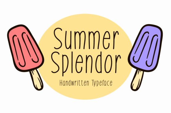 Summer Splendor: A Handwritten Font for Modern Web Design