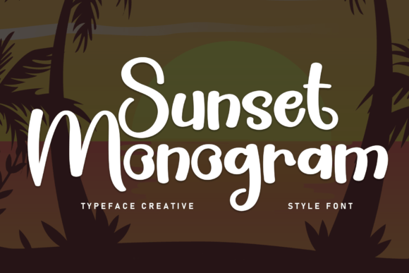 Sunset Monogram: A Handwritten Typeface for Branding