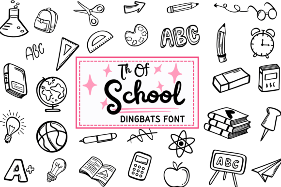 Th of School: A Playful Dingbats Font for Creative Branding