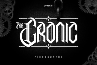 The Cronic: A Bold Blackletter Font for Modern Campaigns