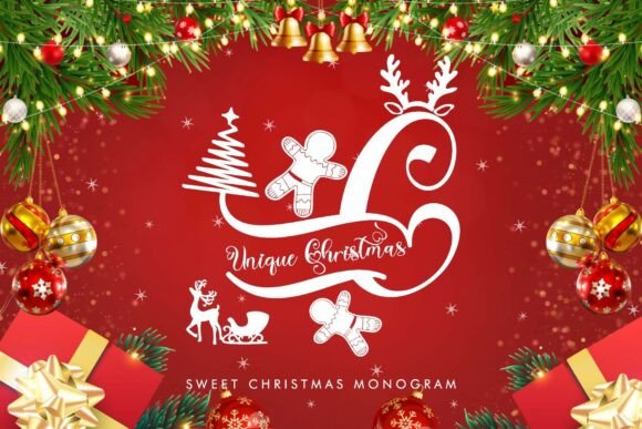 Unique Christmas Monogram: The Perfect Holiday Typeface for Makers